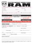 Ram Order Form